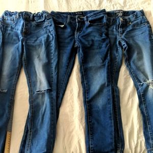 3 pairs of size 8 kids jeans